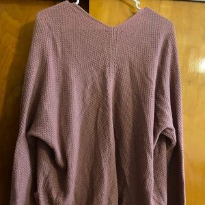Cozy mauve cardigan!